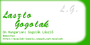 laszlo gogolak business card